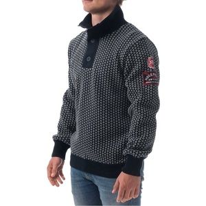 Holebrook Vinga 1/4 Zip in Navy/Ecru - Men’s XL